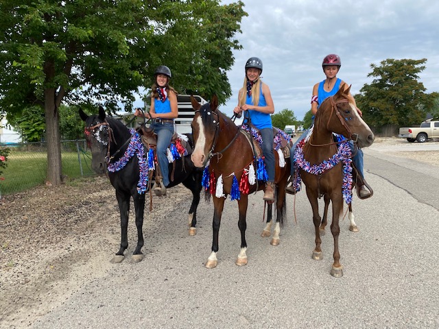 ready to ride in parade