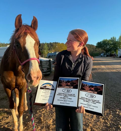 Belesemo Moon Cresent 2025 Mount Carmel rider awards