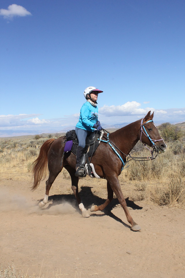 Belesema Anna at AHA nationals on trail