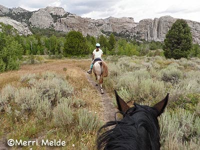 on the trail